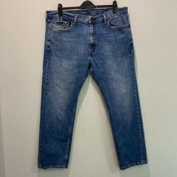 Levi's Straight Leg Blue Jeans Size 40 - Picture 3 of 15